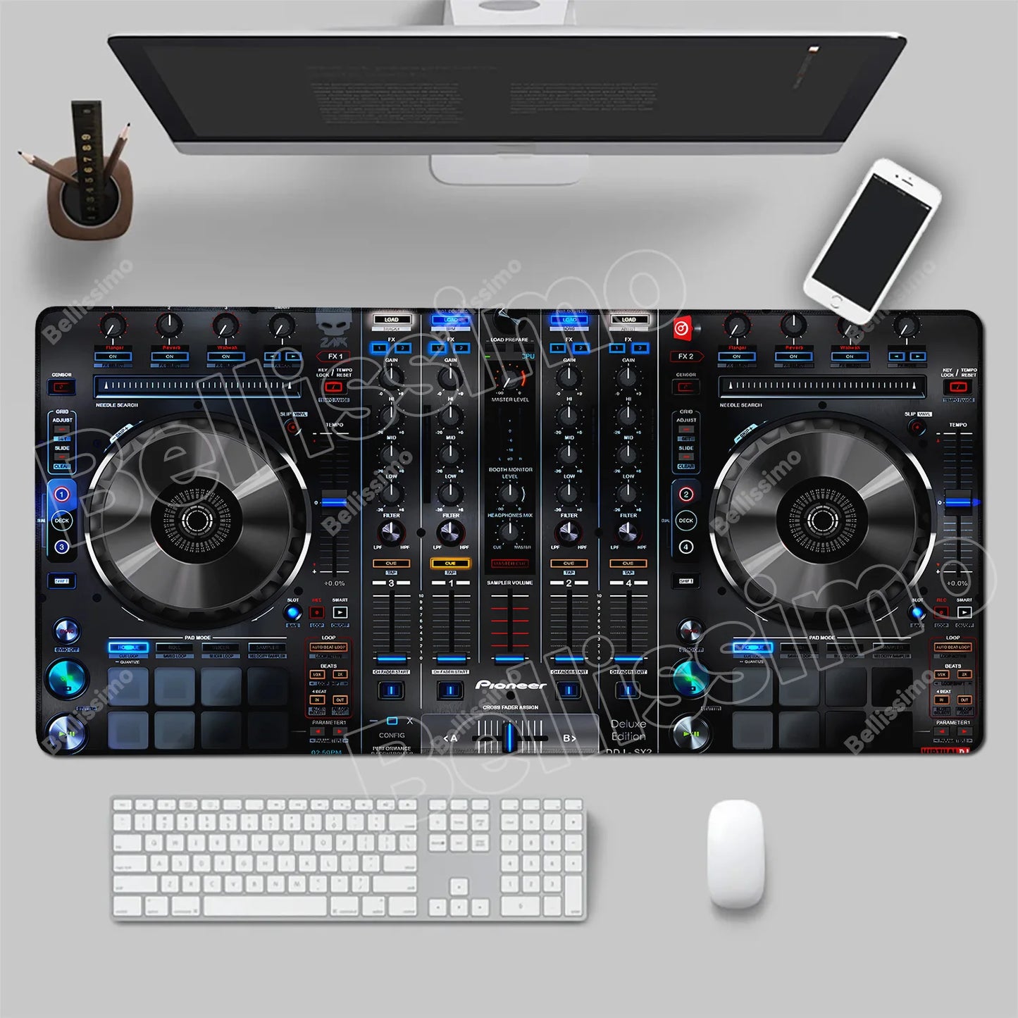 Mouse Pad Music Radio Dj Panel Gamer printon demand Custom Computer MousePad Natural Rubber Office Soft PC Accessory Desktop Pad