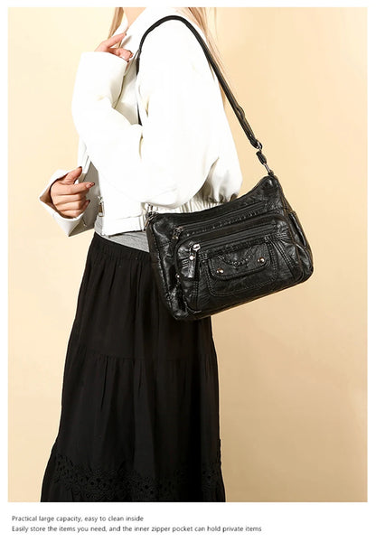 High Quality Leather Handbags Women Bags Luxury Brand Designer Shoulder Crossbody Hand Bags for Women 2024 Purses and Handbags
