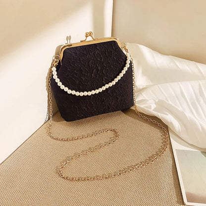 Mobile Phone Bags Pearl Chain Crossbody Bag for Women Shoulder Bags Makeup Bag Purse and Handbags Mother Kids Bag for Girl Сумка