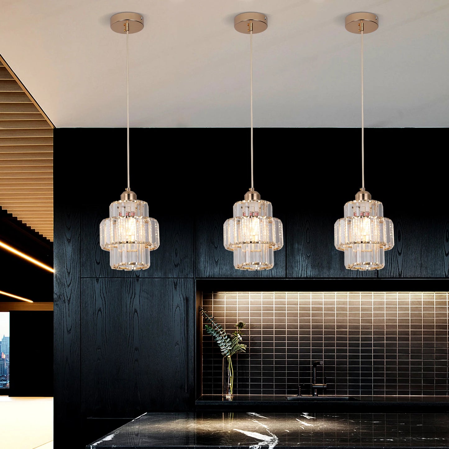 Modern Pendant Lights Luxury Led Crystal Ceiling Lamp Nordic Design Chandelier Bedroom Dining Room Table Kitchen Island Decor