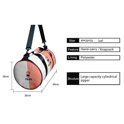 Popular Selena Quintanilla 3D Printed Large Capacity Travel Bags Barrel Shape Crossbody Bag Outdoor Sports Bags Gym Yoga Bag