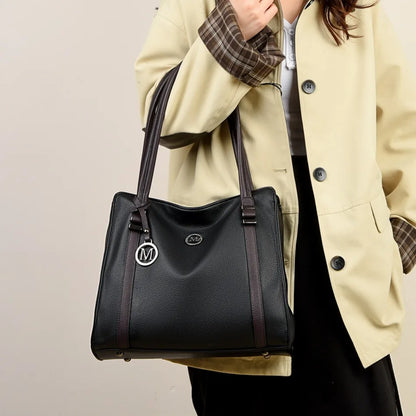 Soft Leather Luxury Handbags Women Bags Designer Shoulder Sac Ladies Large Capacity Top-Handle Bags Shopping Tote Bag Sac A Main