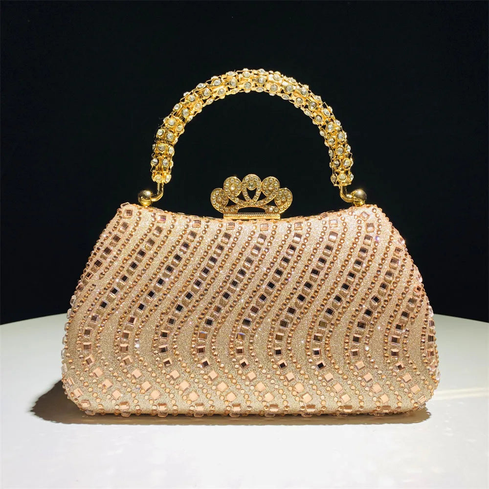 Elegant Purse Trend Luxury Designer Chain Shoulder Bag Women's Handbags Wallets Evening Bags for Wedding Bolso 2026 New Gift