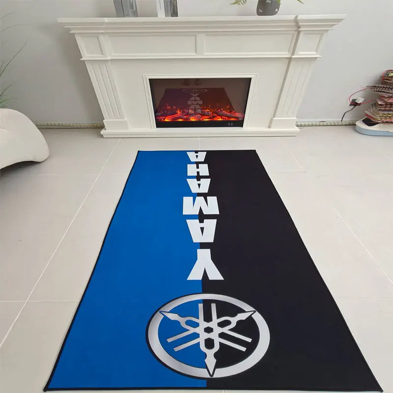 YAMAHA Motorcycle Carpet Garage Mat Racing Cool Moto Display Motorcycle Display Mat Anti-slip Home Decoration Living Room Rug