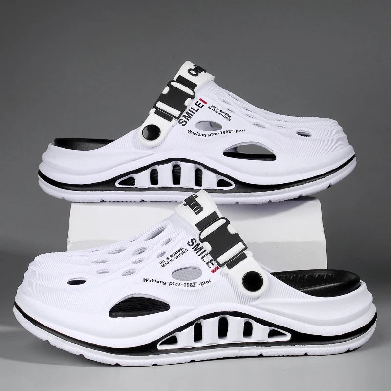 Summer Men's Beach Clogs Outdoor Sandals Comfortable Slippers EVA Slides For Men Casual Garden Shoes Male Women Beach Slippers