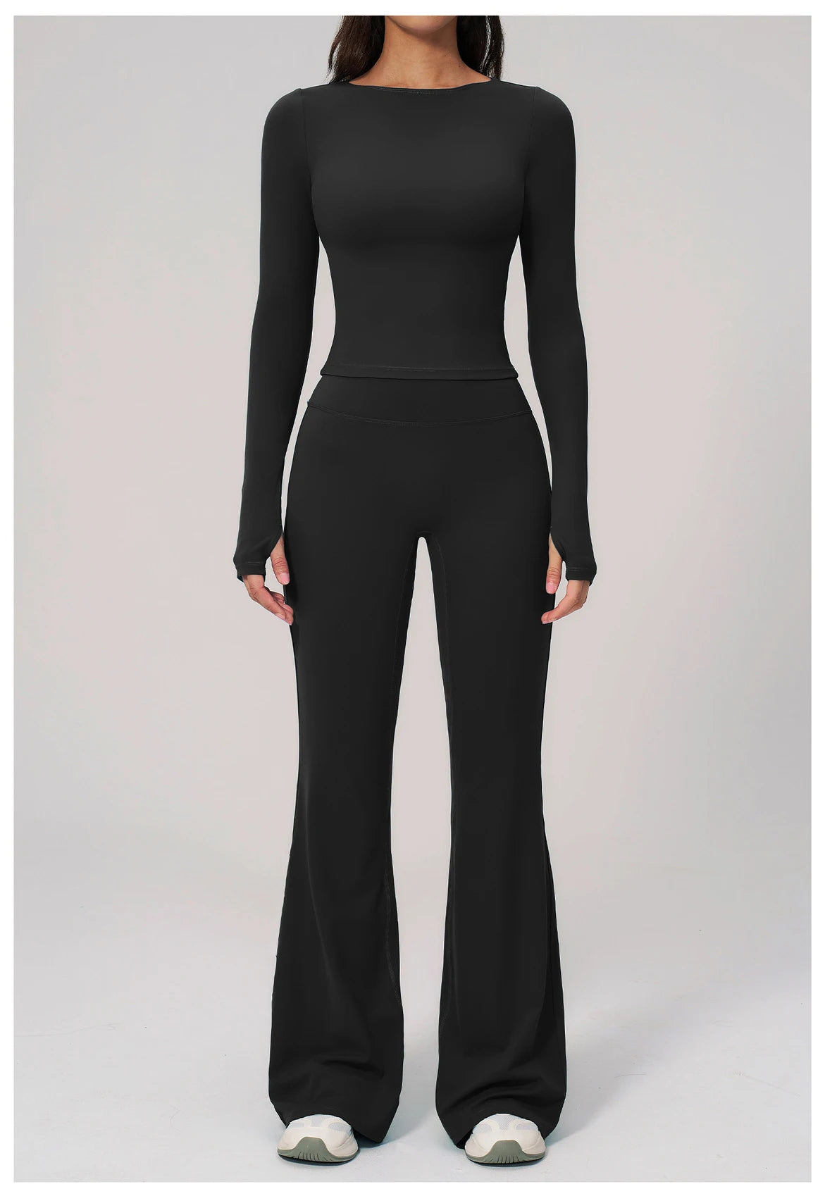 Yoga Set 2PCS Women Tracksuit Sportswear Workout Clothes Athletic Wear Gym Clothing Legging Fitness Top Long Sleeve Sports Suits