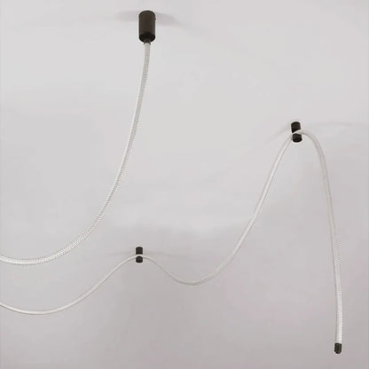 Modern LED Ceiling Chandelier Personality Braided Hose Lamp Ceiling Living Room Bedroom LED Lights Nordic Home Decor Suspension