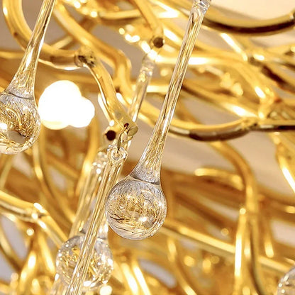 Rectangle Luxury Gold Crystal Chandelier For Dining Living Room Lobby Kitchen Table Modern Lurxy Gold Crystal Celling Chandelier