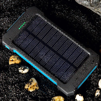 20000mAh Portable Solar Power Bank Waterproof External Battery Backup Powerbank 20000 MAh Phone Battery Charger LED Power Bank