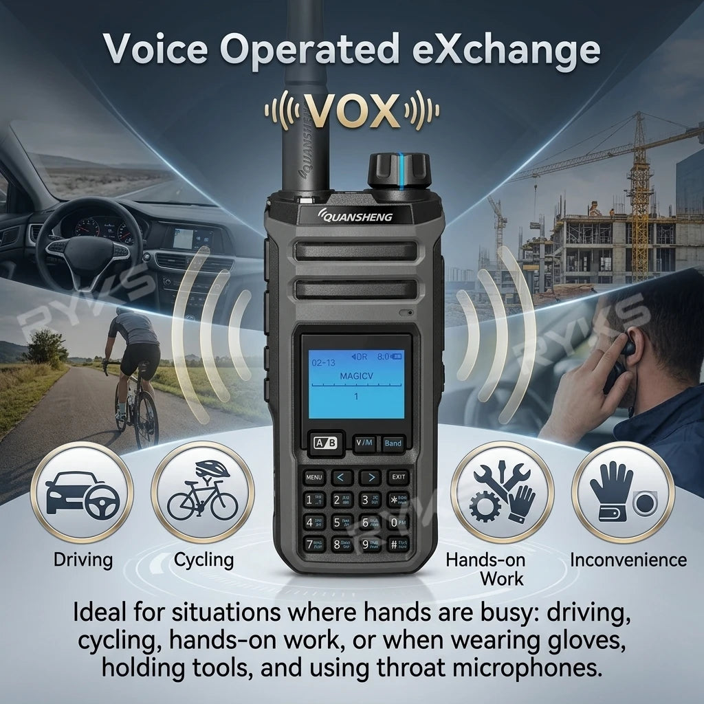 Quansheng Original Tk11 (5)  27 Mhz Walkie Talkie Handheld 10W Frequency Wireless Am Fm Ham