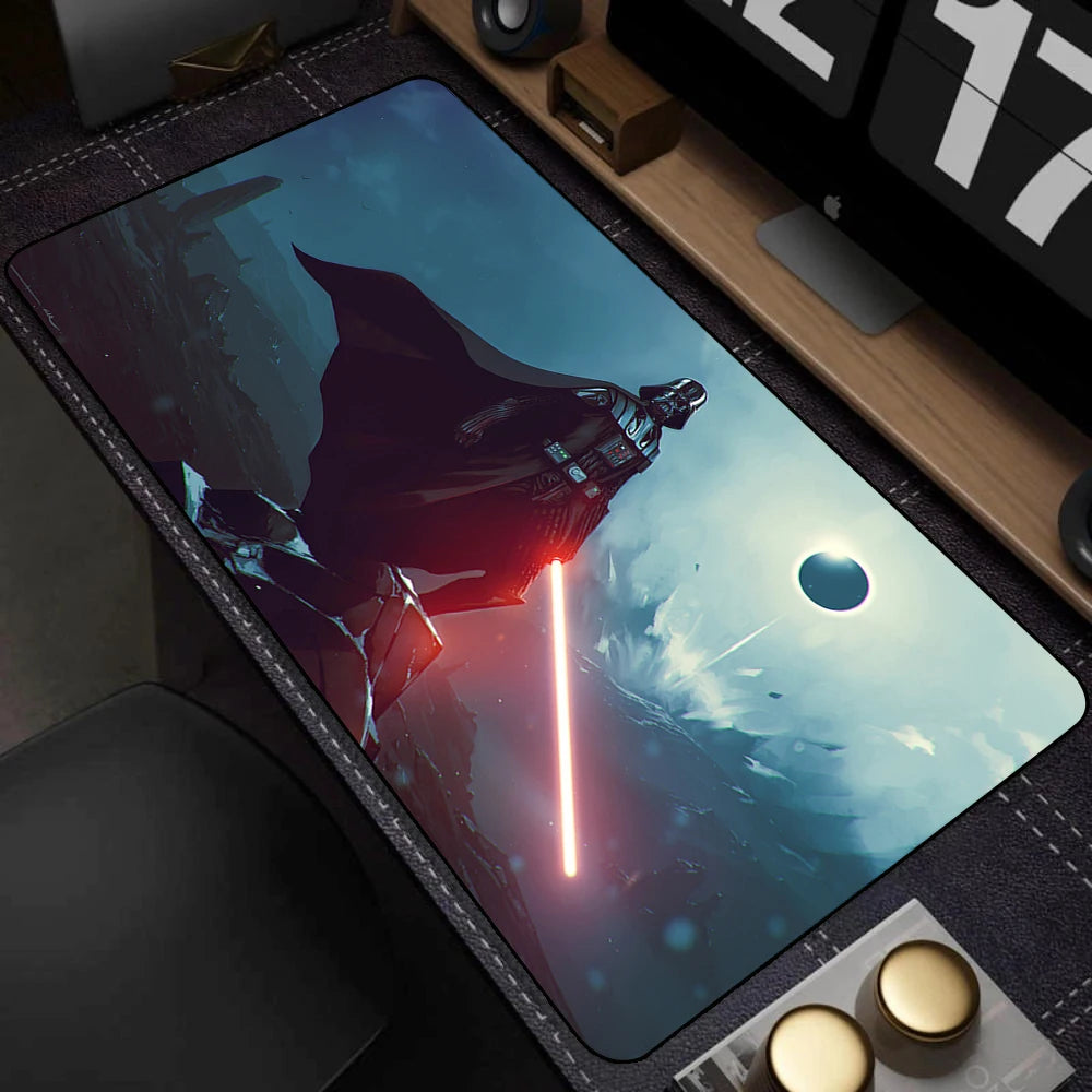 PC Gaming Non-slip Mouse Pad 400x900mm Lock Edge Keyboard Mouse Mat Large Gamer Rubber Antislip Base Desk Mat Star Wars Mousepad