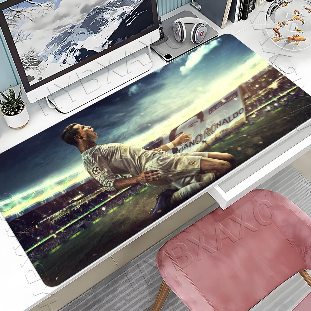 CR7 Football Star R-Ronaldo Mouse Pad Cartoon Lockedge Large Gaming Pad Computer Gamer Keyboard Mat Desk Mousepad PC Desk Pad