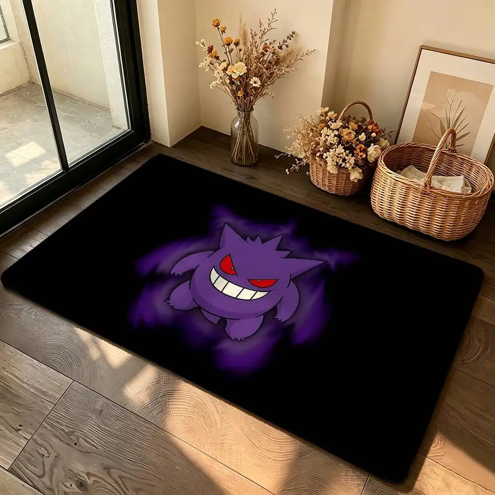 Anime Cute G-Gengar Carpet Bathroom Anti-slip Mat Door Mat Home Decoration Mat Entrance Door Mat Scratch-resistant Door Mat