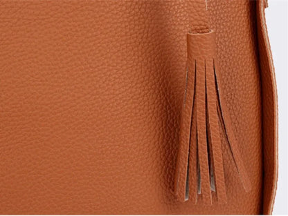 4Pcs/Set Shoulder Bag Large Capacity Crossbody Handbags Enhanced and Reinforced PU Leather Wallet Purse Crossbody Bags for Women