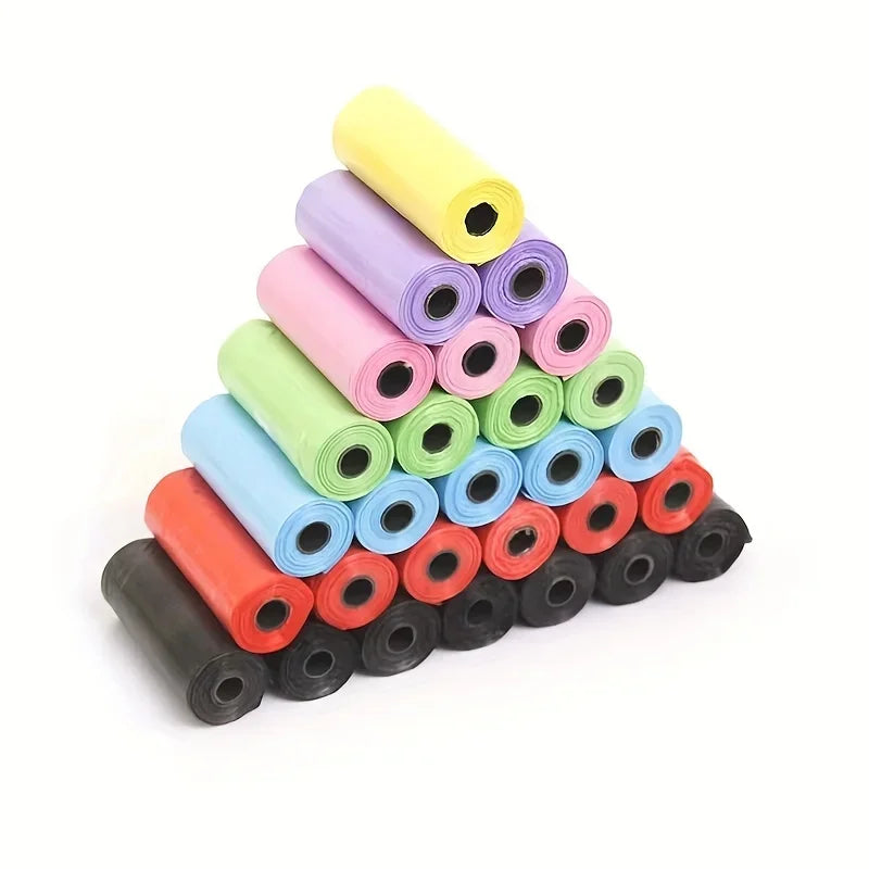 1500pcs Random Color Dog Poop Bag Pet Poop Bags Dog Cat Waste Pick Up Clean Bag For Puppy Dogs Random Color Pet Supplies