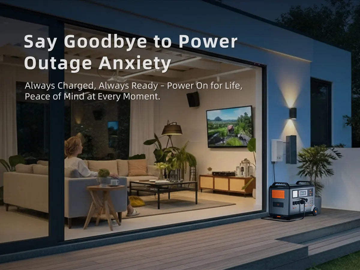 OSCAL PowerMax 3600SE Portable Power Station, 3600Wh LiFePO4 Battery, Solar Generator optional 400W Solar Panel, 3600W (Surge 7200W) Fast charging Home Backup Battery, Power Supply for Camping, RV