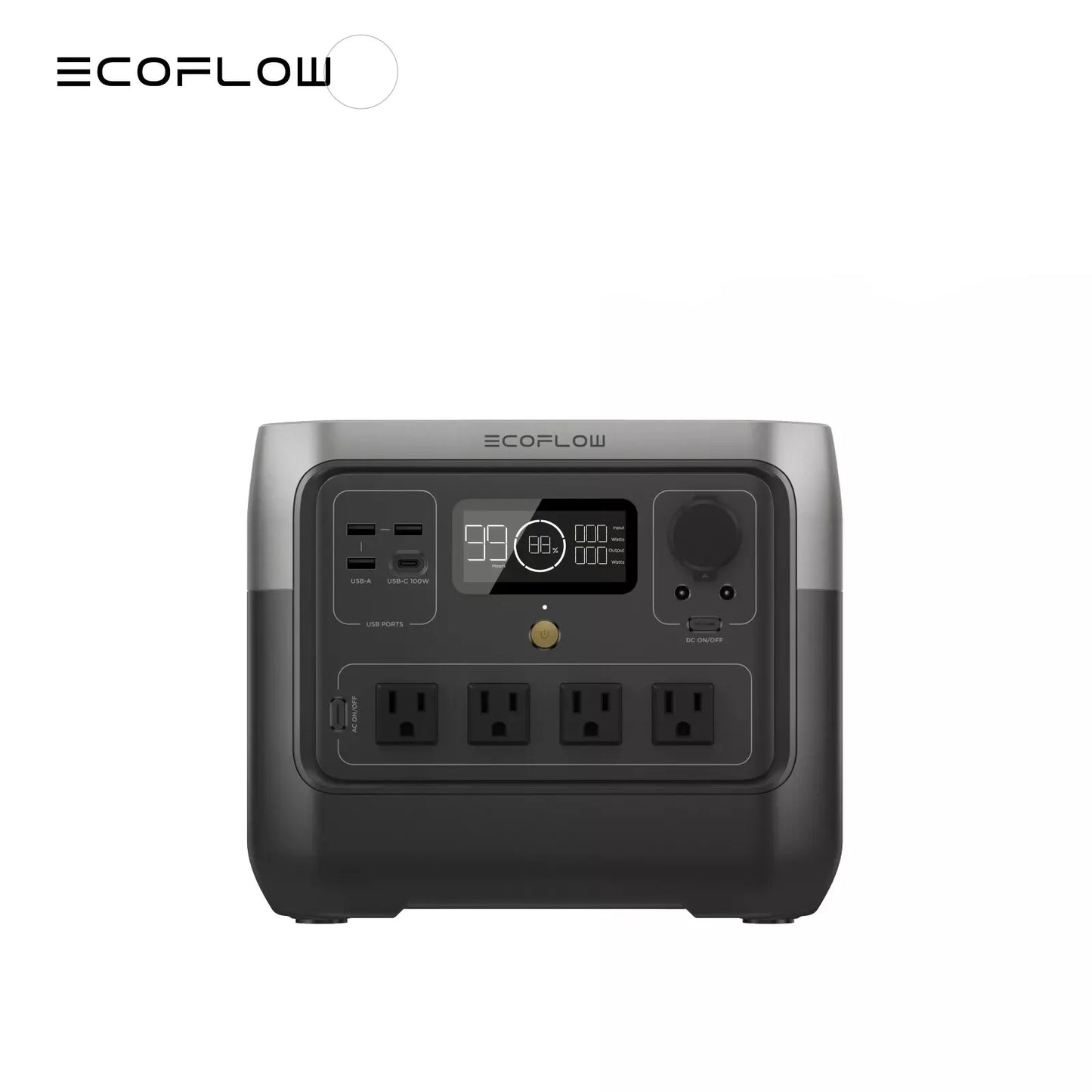 ECOFLOW Solar Generator RIVER 2 Pro 716Wh LiFePO4 Battery, 4x800W AC Outlets (1600W Surge), Solar Generator