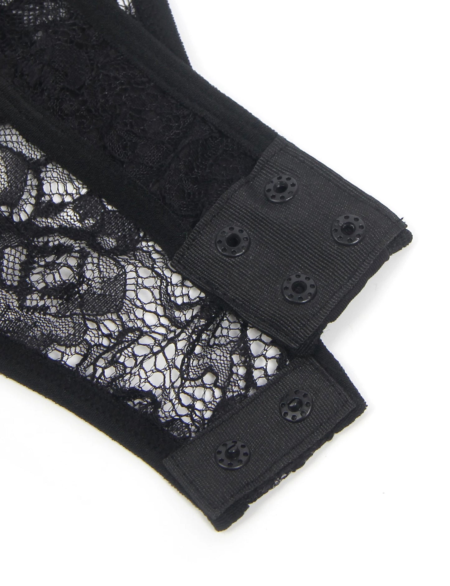Comeondear Sexy Lace Bodysuits Black See Through Hot One Pieces Bodycon Lingerie Women's Clothes Outfit Pajama Elegant Jumpsuits