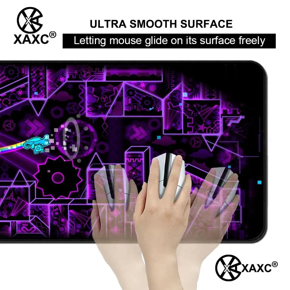 E-sports Cool Mouse Pad Geometry Dash Gaming Desk Mat Laptop Carpet PC Cabinet Large 900x400mm Accessories Computer XXL XAXC