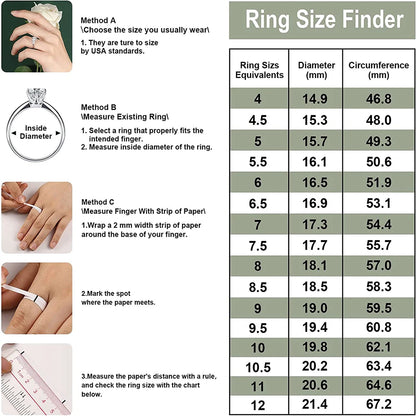 4CT Marquise Cut Moissanite Bridal Rings Set Lab Diamond Opening Engagement Ring Set for Women 925 Sterling Silver Eternity Band