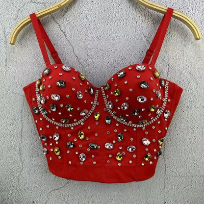 Sexy Party Corset Tops Woman Tank Streetwear Camis Bustier Fashion y2k Crop Top Women Clothes Summer Club Shirt Ladies Bra Blusa