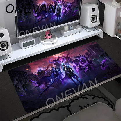 HD Printing Anime Solo Leveling Mousepad 900x400mm Computer Gamer Lock Edge Non-slip Mouse Pad XXL Keyboard PC Protect Table Pad