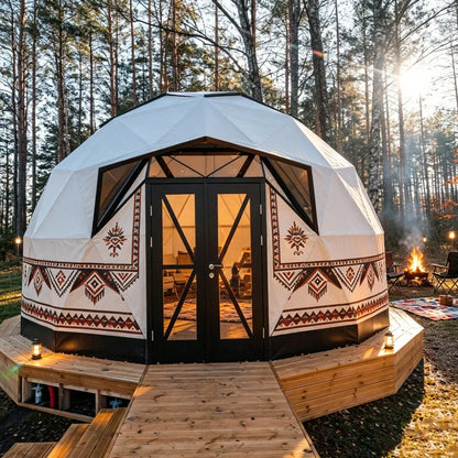 Luxury Dome Tent Outdoor Glamping Pod House for Eco Camping Resort Vacation Stay Customizable