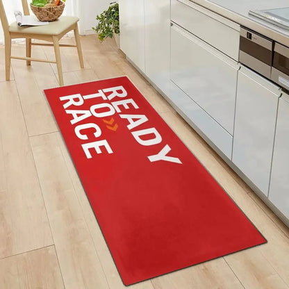 Ready To Race Crystal Velvet Motorcycle Mat, Anti-Slip Garage Floor Mat for Motorbike Parking, Oil Absorbent, Home Garage Decor