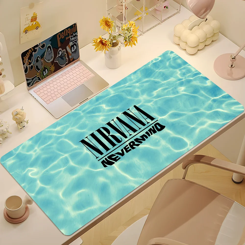 Hot Band N-Nirvanas Mouse Pad Non-slip Thickened MousePad Large Writing Lockedge Office Student Gaming Cushion