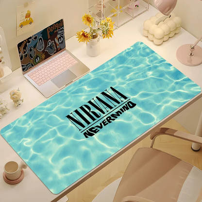 Hot Band N-Nirvanas Mouse Pad Non-slip Thickened MousePad Large Writing Lockedge Office Student Gaming Cushion
