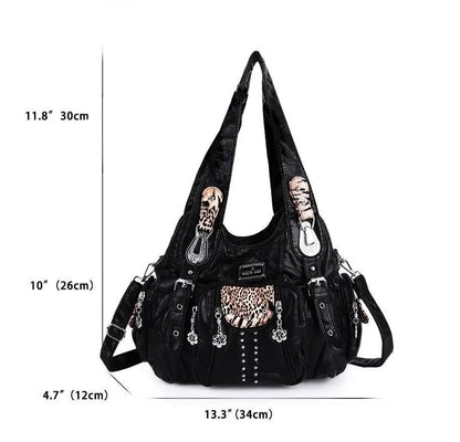 Angel Kiss Bag Women Fashion Handbags Women Shoulder Bags PU Leather Handbag Female Satchel Shoulder Purse Bag Bolsa Feminina