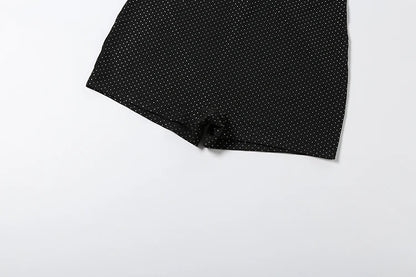 Nibber Backless Romper Women Sexy Halter Glitter Dot Print Sleeveless Midnight Wild Summer Sexy Skinny Club Vacation Playsuits