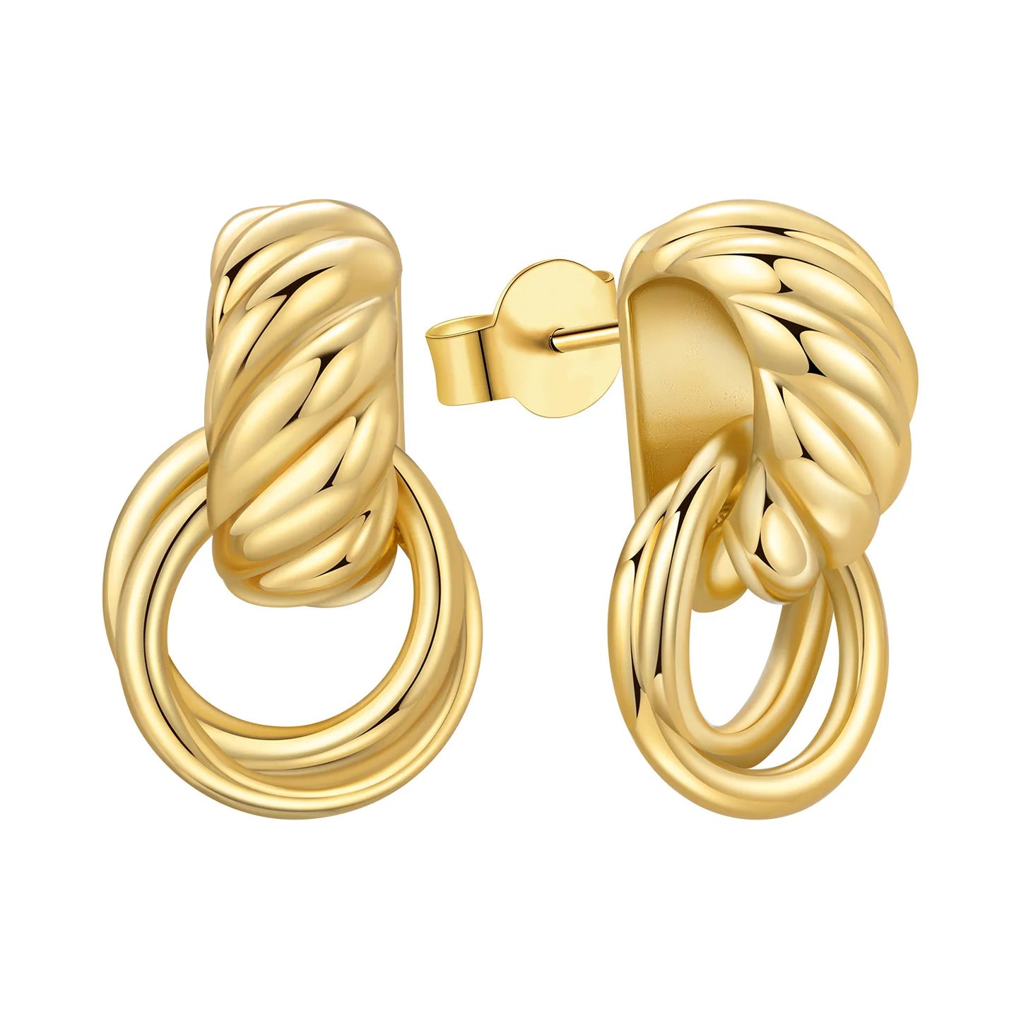 Original 925 Sterling Silver Heart Vintage Luxury Earrings Fashion 18K Gold Hoop Earrings for Women Piercing Jewelry Aretes 2026