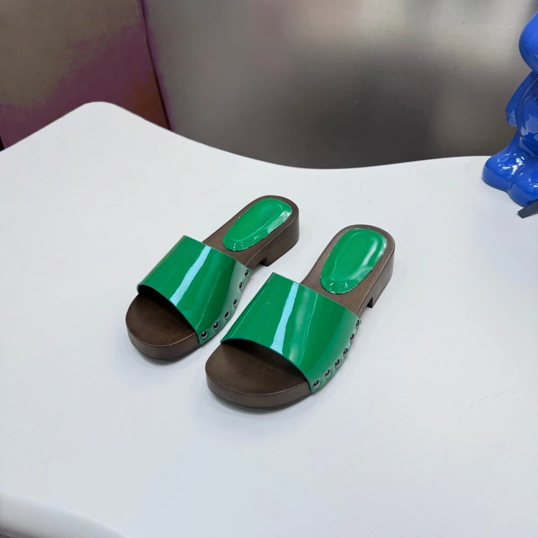 Luxury Brand Women's Shoes Handmade Fashion Slides Modern Slippers Outdoor Sandals Indoor Beach Garden Footwear Holiday Gifts