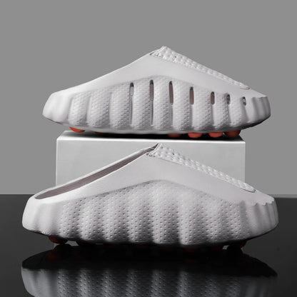 Men Slippers Thick Sole Slides Breathable EVA Slippers Shock Absorb Non Slip Woman Bathroom Beach Sandals Casual Footwear Unisex