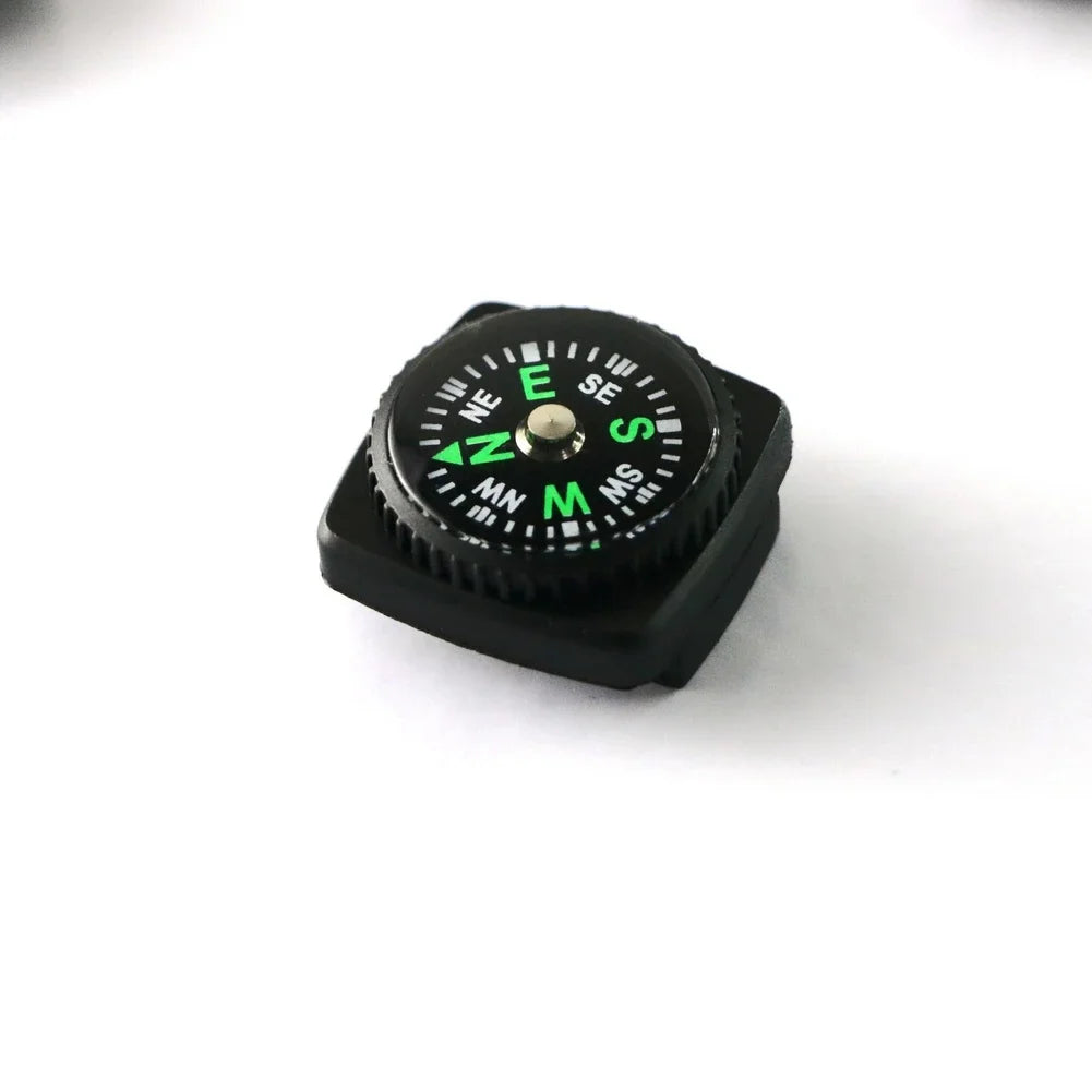 4PCS 21MM Watch with Woven Strap Backpack with Outdoor Directional Compass Navigation Camping Survival Navigation Tool