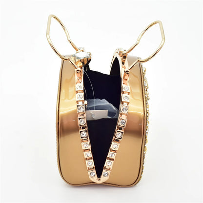 Italian Shoes and Bags Matching Set with Rhinestone Nigerian Women Shoes and Bag Set with Appliques Full Crystal for Dress