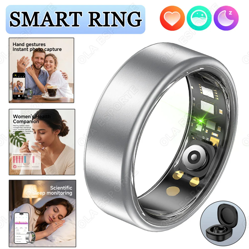 2026 Smart Ring New Technology free gifts Couple Ring for Women Men  Waterproof Sport Rings Heart Rate Pressure Monitor All Size