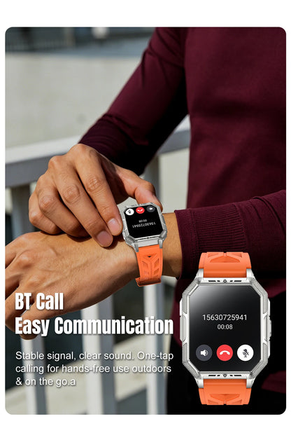 2026 newhigh-endoutdoorhikingadventuresmartwatch,1400mAh large battery,wirelesscommunication,voiceassistant,heartrate monitoring