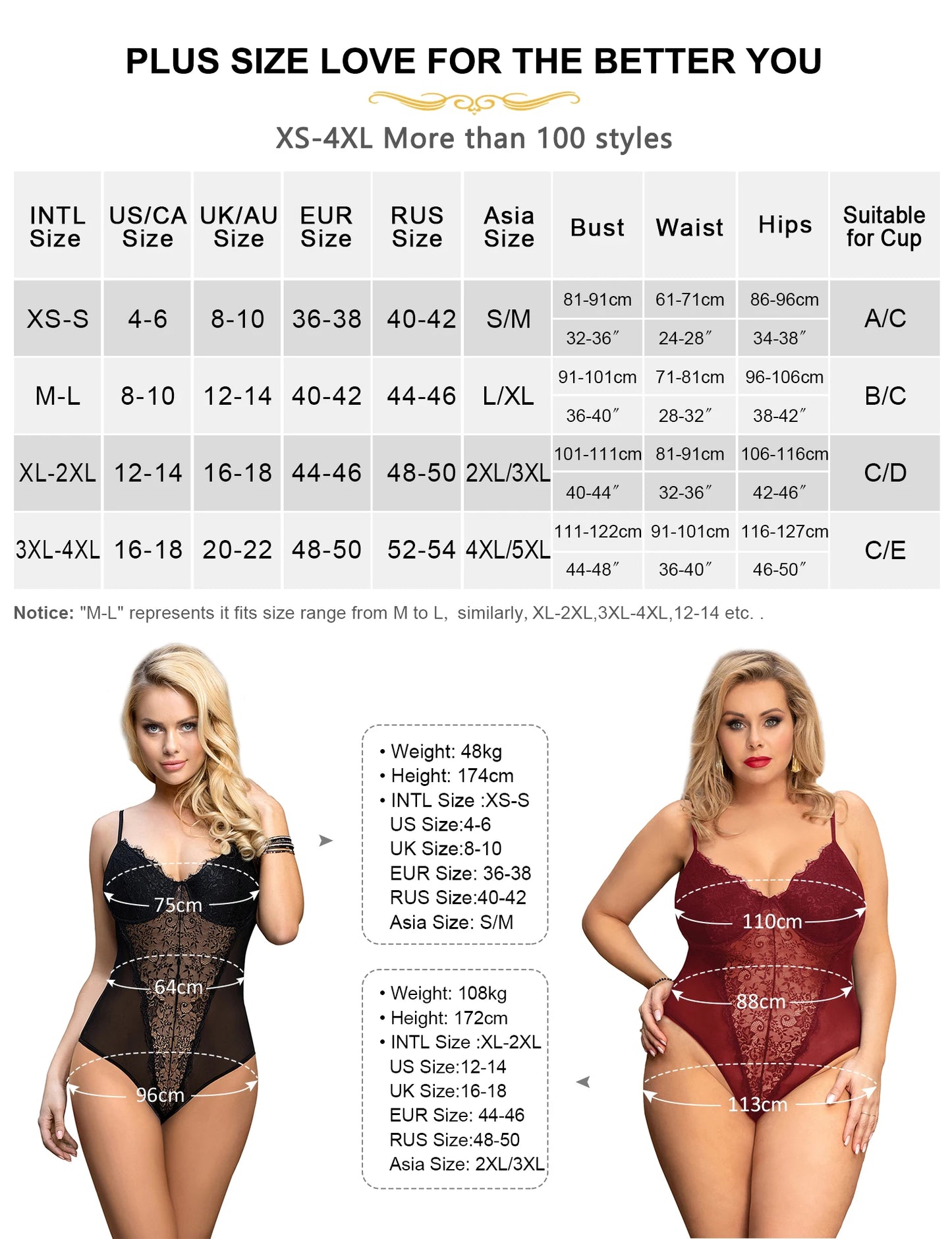 Comeondear Plus Size Crotch Open Bodysuits Red High Quality Lace Splicing Teddy With Underwire Sexy Jumpsuits Overalls for Women