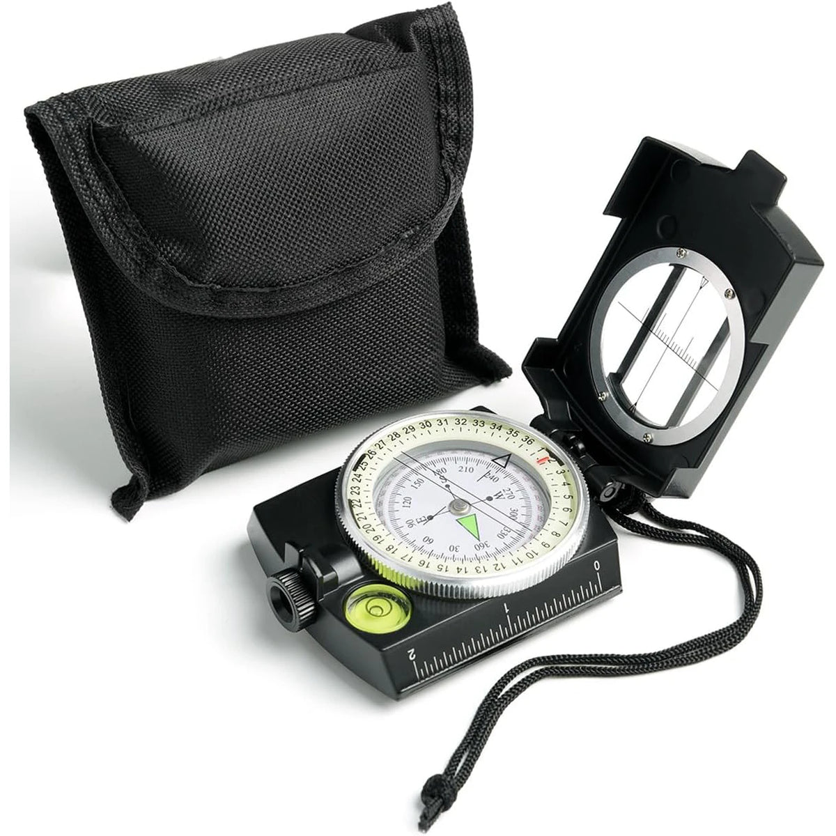 Metal Tactical Survival Military Compass Professional High Precision Sighting Navigation Luminescent for Outdoor Hiking Geology