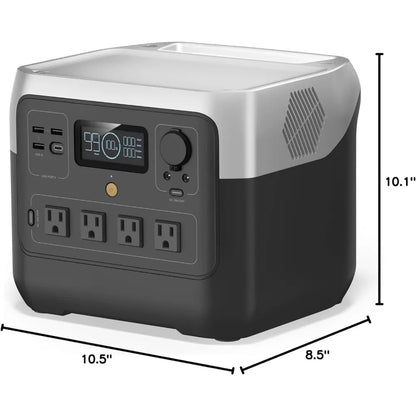 Solar Powered RIVER 2 Pro Portable Power Station 768Wh LiFePO4 Battery Fast Charging in 70 Mins 800W AC Outlet for Home RV