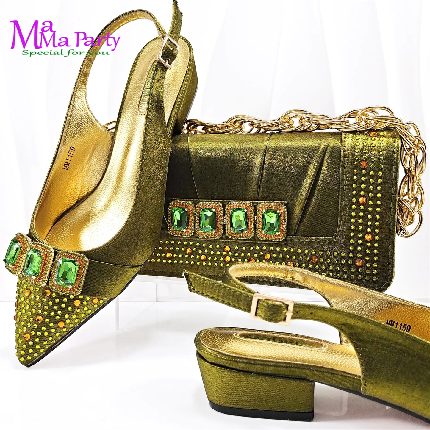 Fashion 2024 Classics Style Autumn Winter New Arrivals Italian Ladies Shoes Matching Bag Set in Wine Color for Garden Party