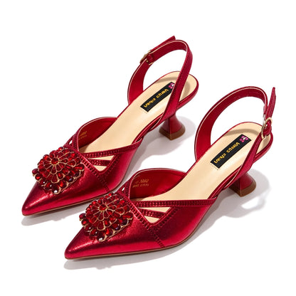 New Shoes and Bags Matching Set Nigerian Women Heel Party for Women green Colour Italian Design Wedding INS Design
