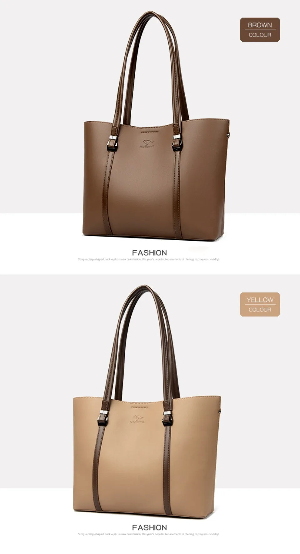 Large Capacity Shopping Bag for Daily Commuting Hand Bags Luxury Shoulder Bags High Quality Pu Leather Hnadbags Caual Tote Sac
