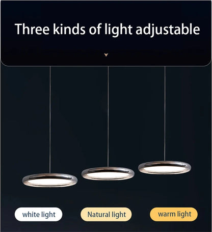 Modern simple LED pendant lights restaurant luxury island bar bedroom chandelier full spectrum dimmable indoor ceiling lamp
