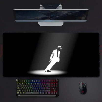 Pop Music M-Michael Jackson Mouse Pad Mousepad Large Gaming LockEdge Thickened PC Table Desk Mat