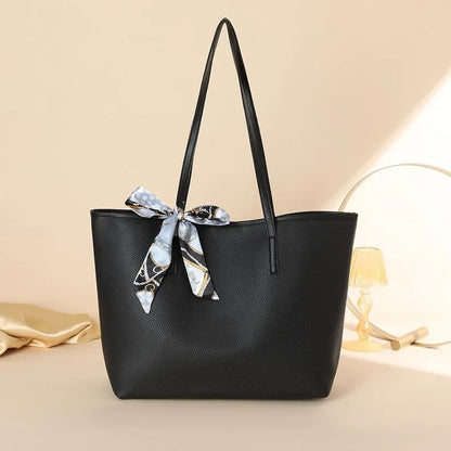 Luxury Handbag Women Bags Designer High Quality Pu Leather Solid Color Shoulder Bags for Women Large Capacity Shopping Tote Bag