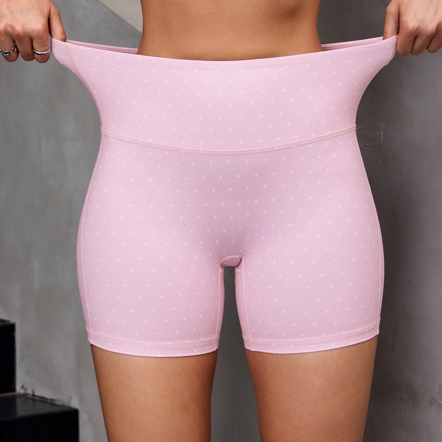  Women's Sexy Polka Dot Yoga Shorts Summer Casual Running Fitness Shorts Sportswear High Waist Tights Gym Outfit