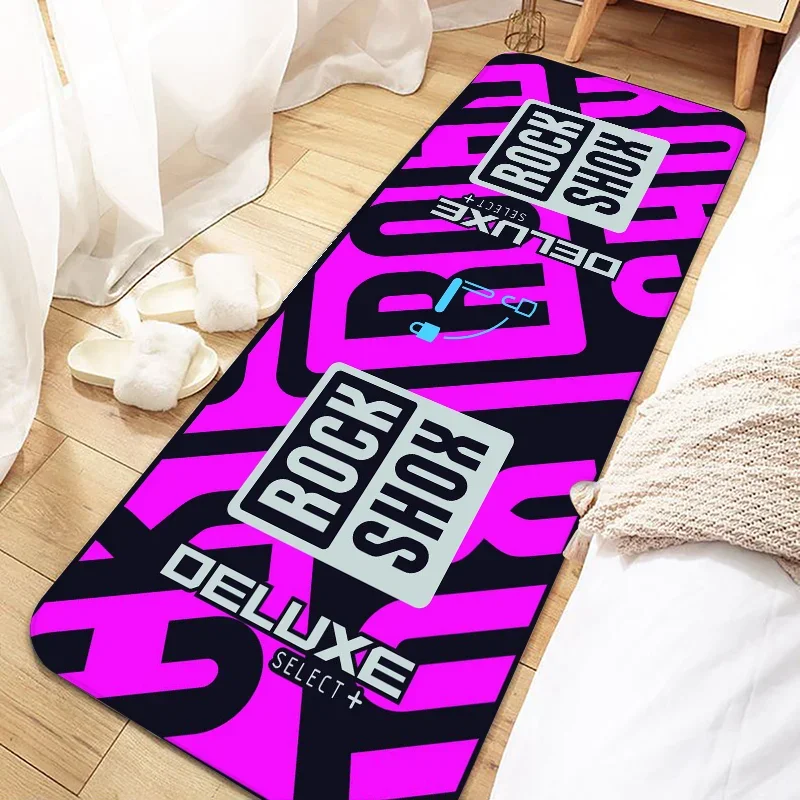 Rock Shox Mountain Bike Door Mat Entrance Non-slip Washable Kitchen Carpet Living Room Hallway Rugs Bathroom Bath Door Mats